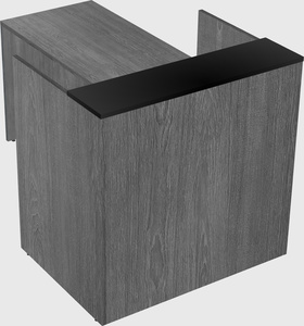 L-shaped modular reception