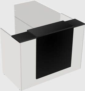 L-shaped modular reception