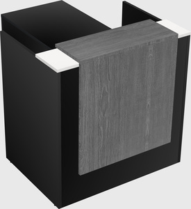 L-shaped modular reception