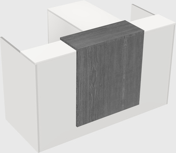L-shaped modular reception