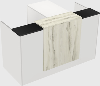 L-shaped modular reception