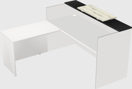 L-shaped modular reception