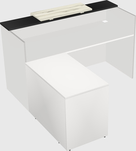 L-shaped modular reception