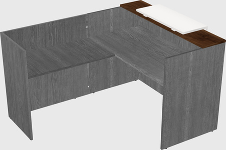 L-shaped modular reception