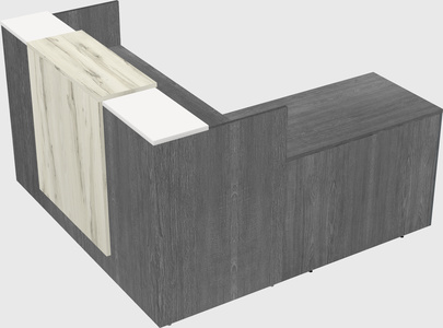 L-shaped modular reception