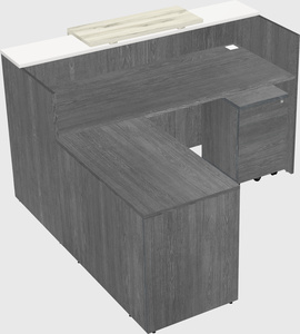 L-shaped modular reception