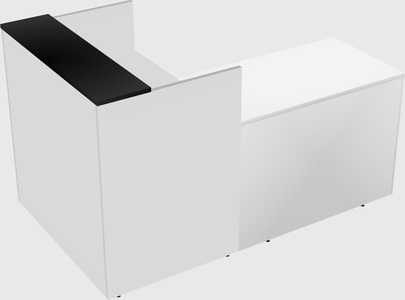L-shaped modular reception