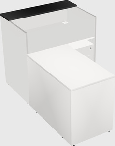L-shaped modular reception