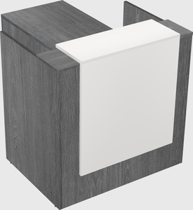 L-shaped modular reception