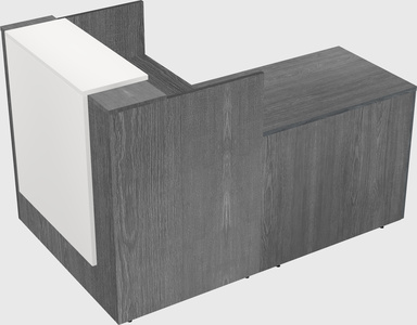 L-shaped modular reception