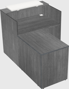 L-shaped modular reception