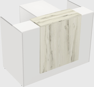 L-shaped modular reception