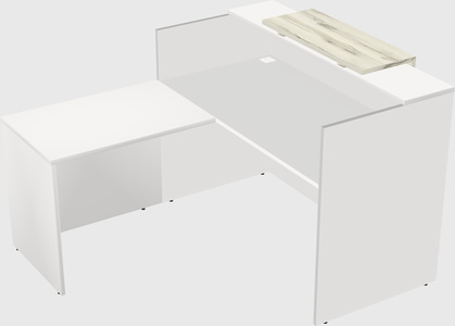 L-shaped modular reception