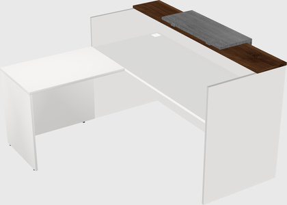 L-shaped modular reception
