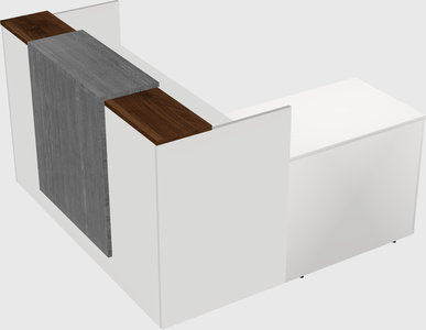 L-shaped modular reception