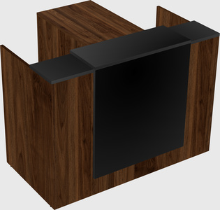 L-shaped modular reception