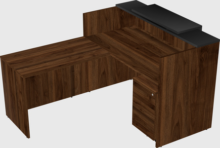 L-shaped modular reception