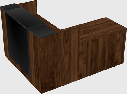 L-shaped modular reception