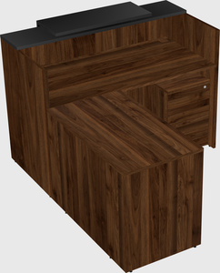 L-shaped modular reception