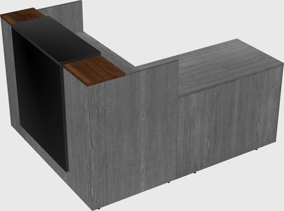 L-shaped modular reception