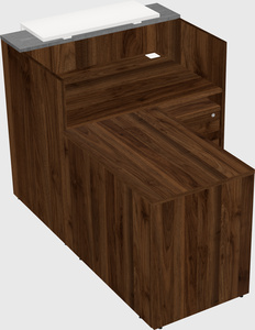 L-shaped modular reception