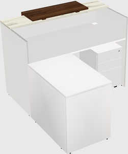 L-shaped modular reception