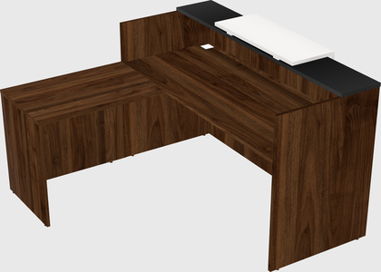 L-shaped modular reception