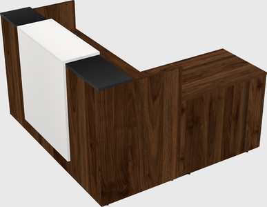 L-shaped modular reception