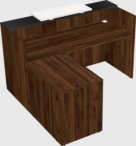L-shaped modular reception