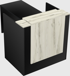 L-shaped modular reception