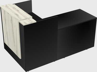 L-shaped modular reception