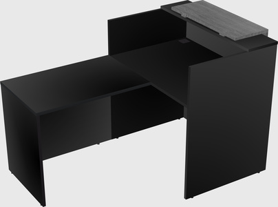 L-shaped modular reception
