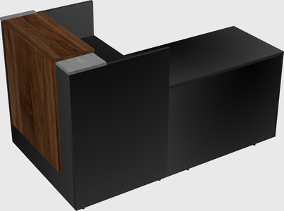 L-shaped modular reception