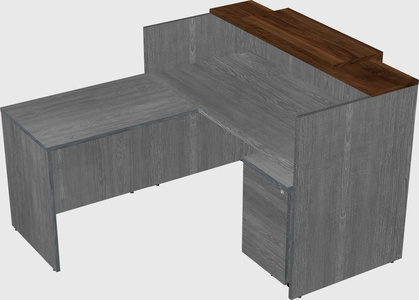 L-shaped modular reception