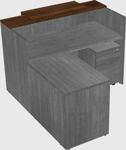 L-shaped modular reception