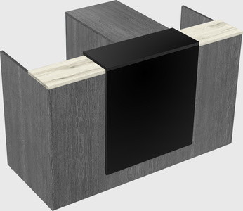 L-shaped modular reception
