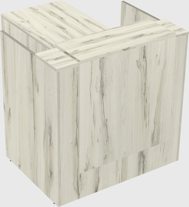 L-shaped modular reception