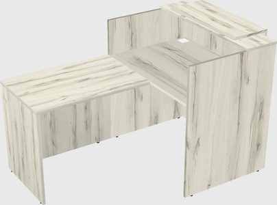 L-shaped modular reception
