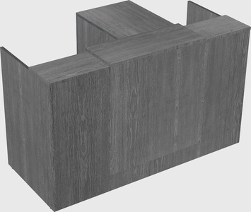 L-shaped modular reception