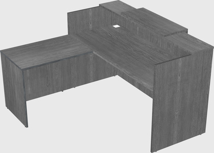 L-shaped modular reception