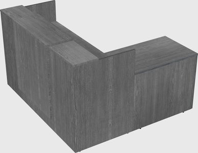 L-shaped modular reception