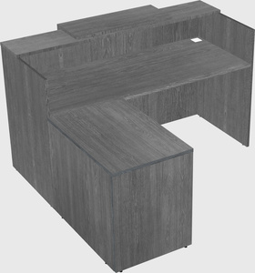 L-shaped modular reception