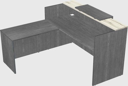 L-shaped modular reception