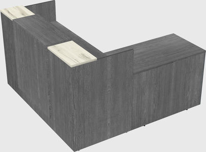 L-shaped modular reception