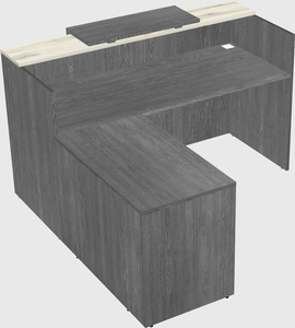 L-shaped modular reception