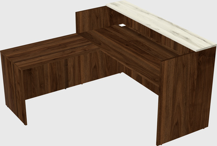 L-shaped modular reception