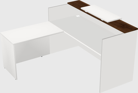 L-shaped modular reception