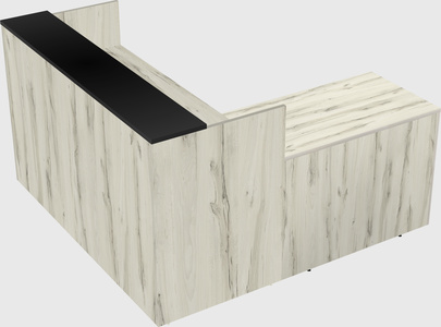 L-shaped modular reception