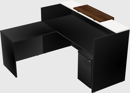 L-shaped modular reception