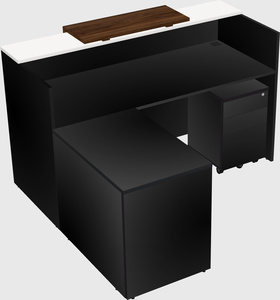 L-shaped modular reception